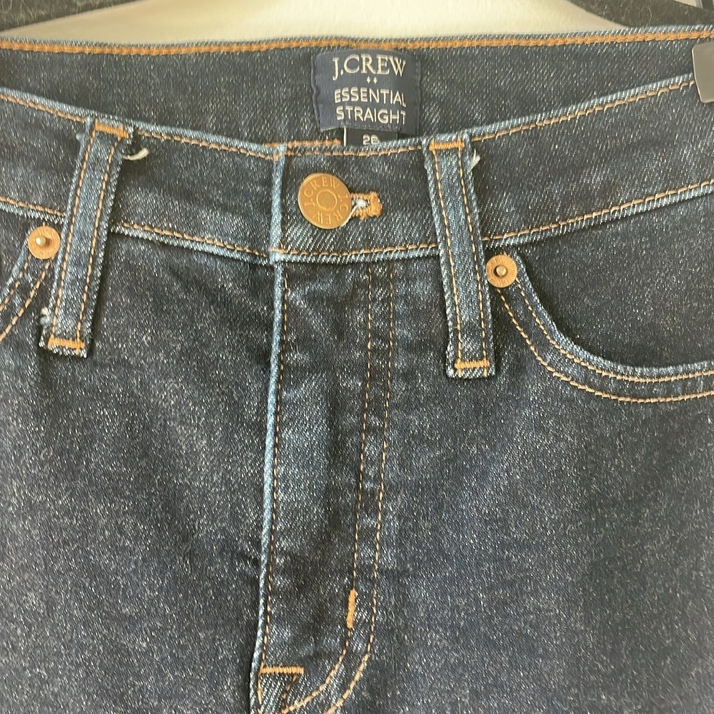 JCREW ESSENTIAL STRAIGHT size 6 jeans 94%cotton - Picture 3 of 8